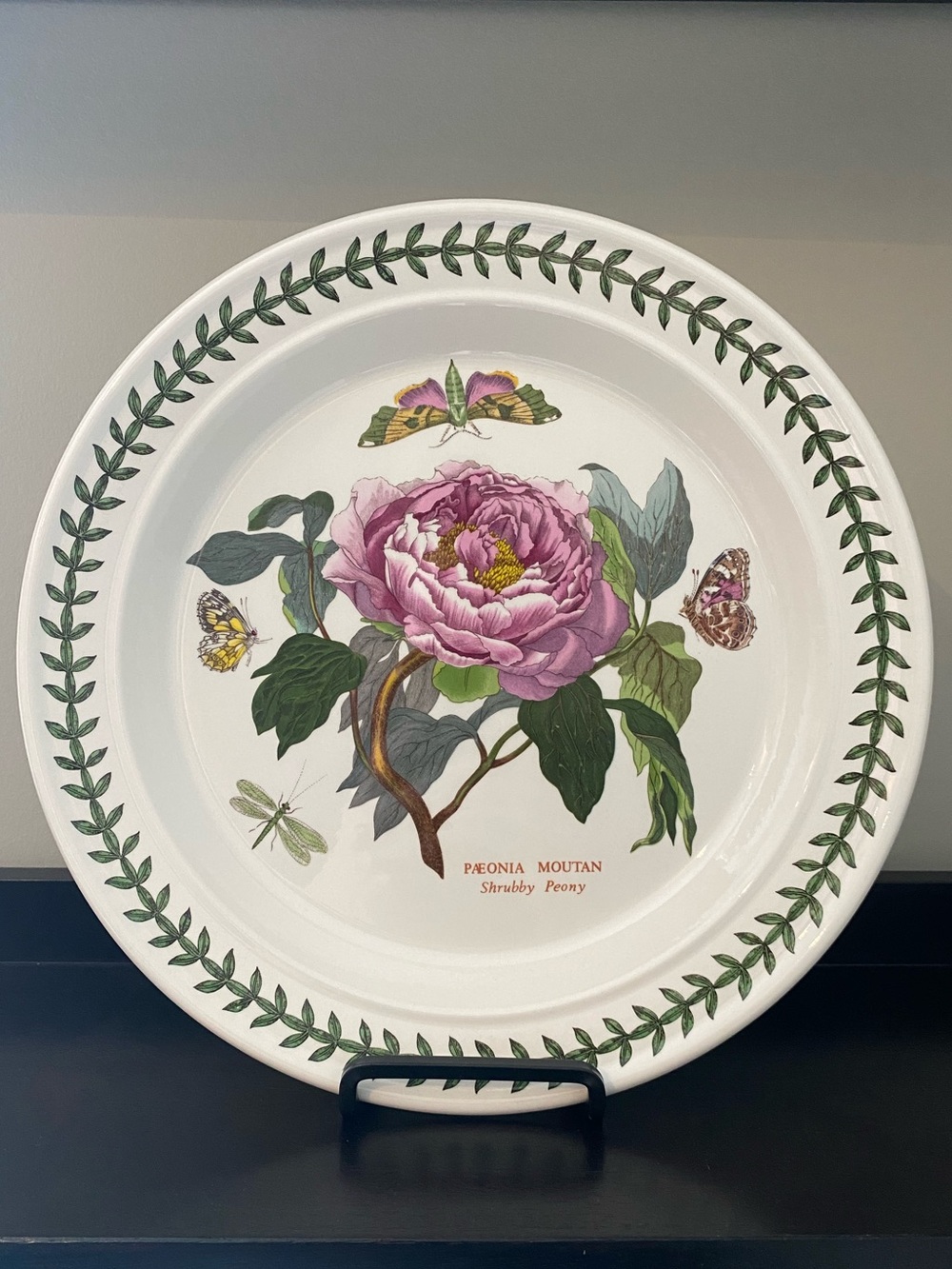 Portmeirion The Botanic Garden 1972 Shrubby Peony Dinner Plate